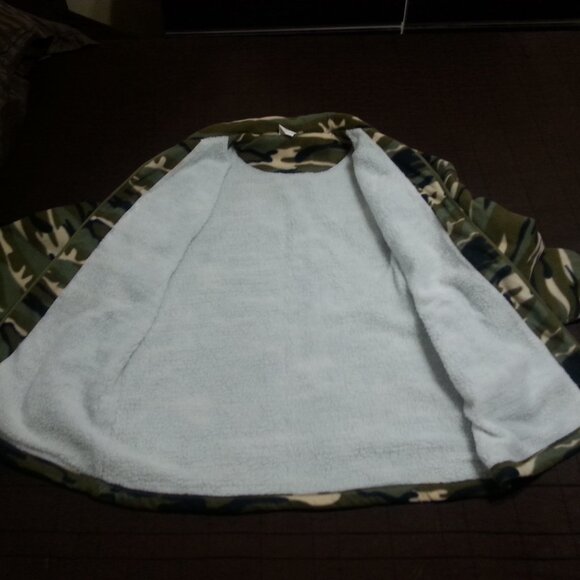 Camo Sherpa Lined Fleece/ Jacket Men's XL Outdoors  Outerwear Camouflage - Picture 3 of 12